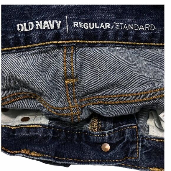Old Navy Regular Dark Wash Jeans Blue 33x32 Men’s - Picture 5 of 9